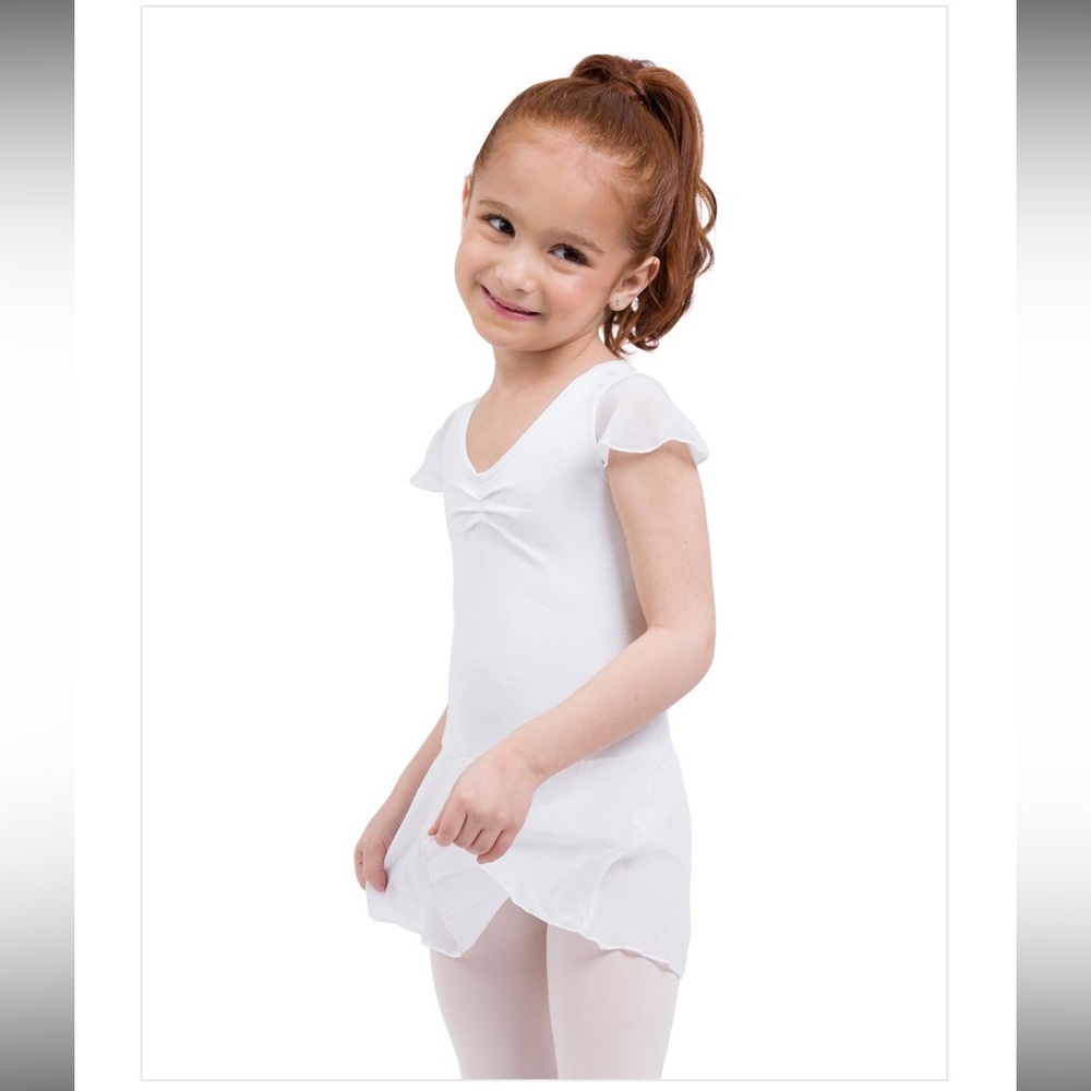 Children's Lined Flutter Sleeve Dress